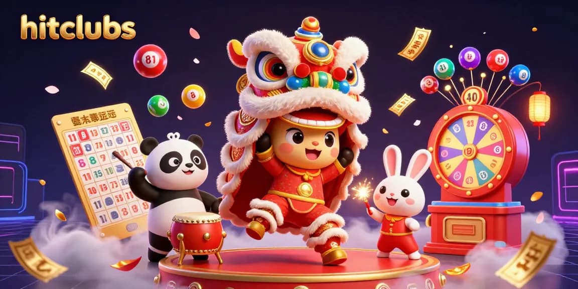Engage with hitclubs while enjoying a vibrant celebration of casino gaming featuring a lion dance and dynamic prizes.