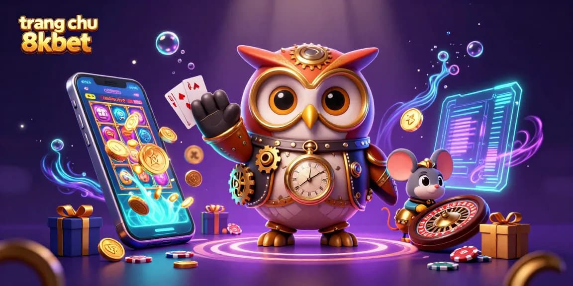 Experience thrilling games at trang chu 8xbet with a vibrant 3D casino illustration.