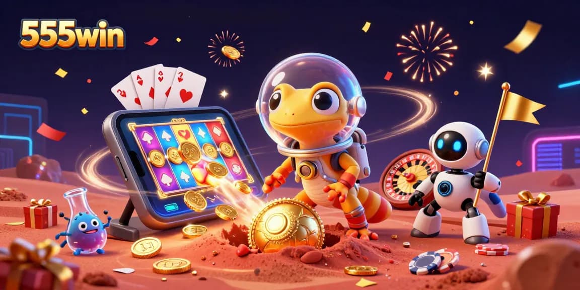 Experience the thrill of winning with 555win at a golden Martian casino!