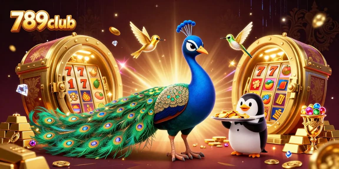 Experience the excitement of 789club with a dazzling 3D casino scene featuring vibrant characters and rich game elements.