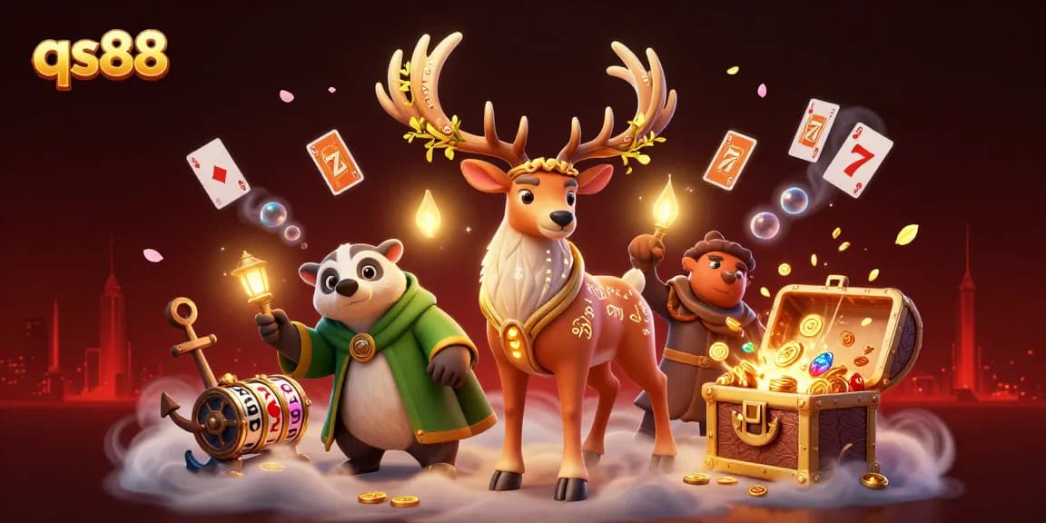 Engage with qs88 and win big at the online casino with vibrant game elements and mystical characters.
