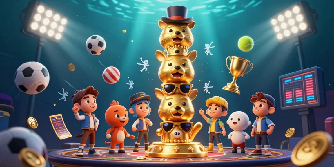 Engage in dynamic gameplay at Five88 with vibrant casino characters and sports elements.