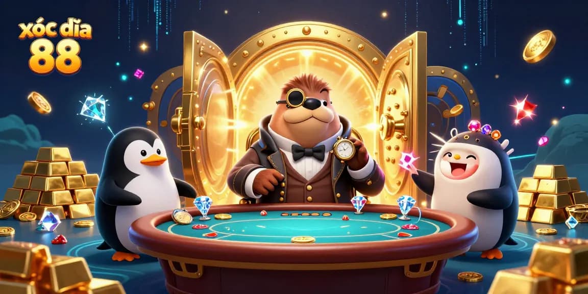 Engage with exciting online gameplay at xóc đĩa 88 featuring a jolly walrus in action.