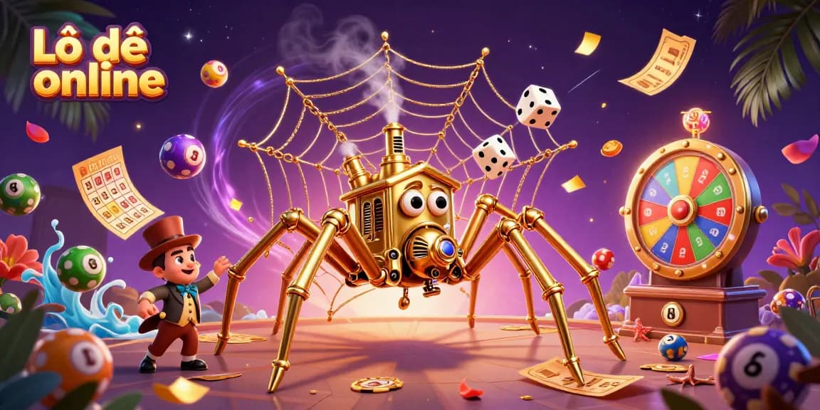 Experience thrilling games with Lô đề online featuring vibrant lottery elements and an engaging steampunk theme.