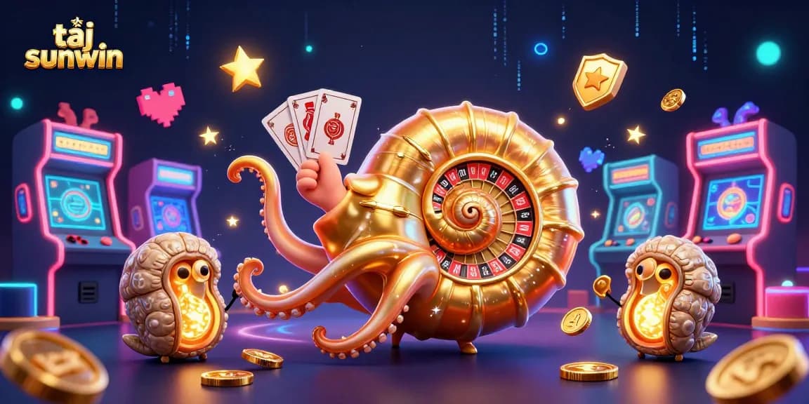 Experience thrilling games at tại sunwin with our dynamic 3D casino scene.