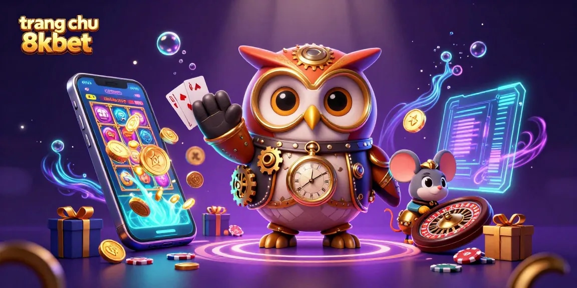 Experience thrilling games at trang chu 8xbet with a vibrant 3D casino illustration.