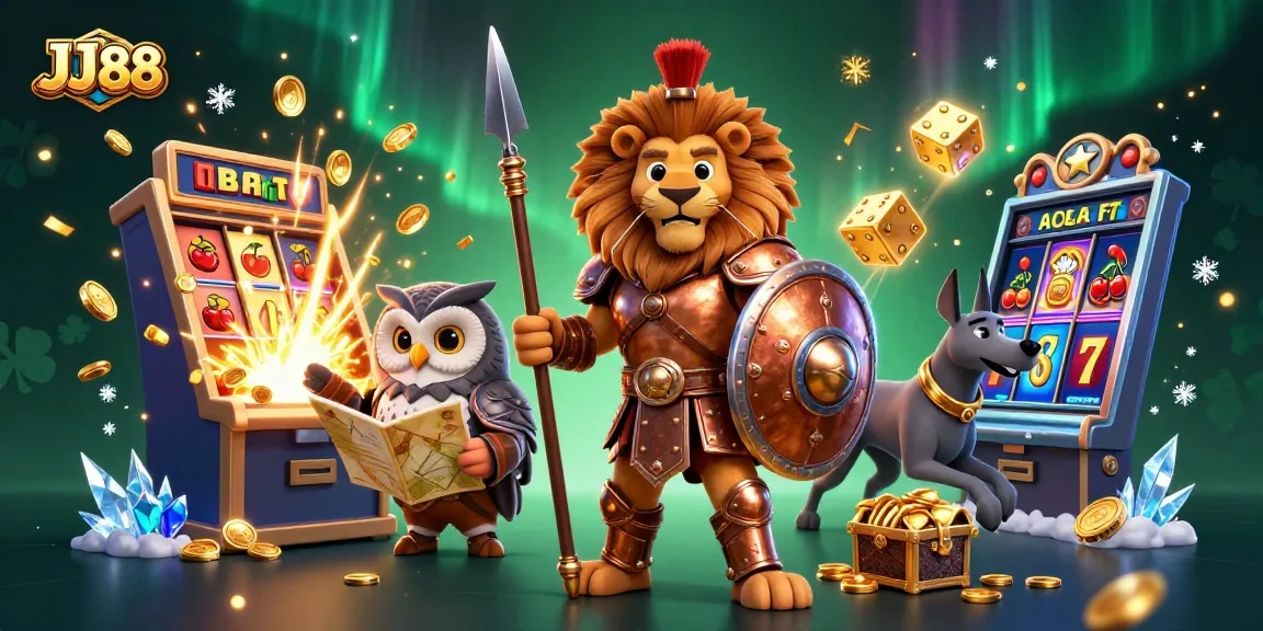 Level up your winnings at JJ88 with a vibrant 3D casino adventure!
