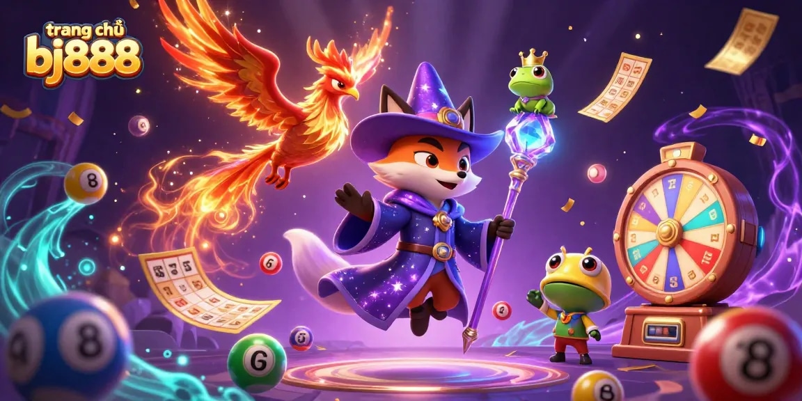 Experience the vibrant world of trang chủ bj888 with a magical casino adventure featuring dynamic lottery elements.