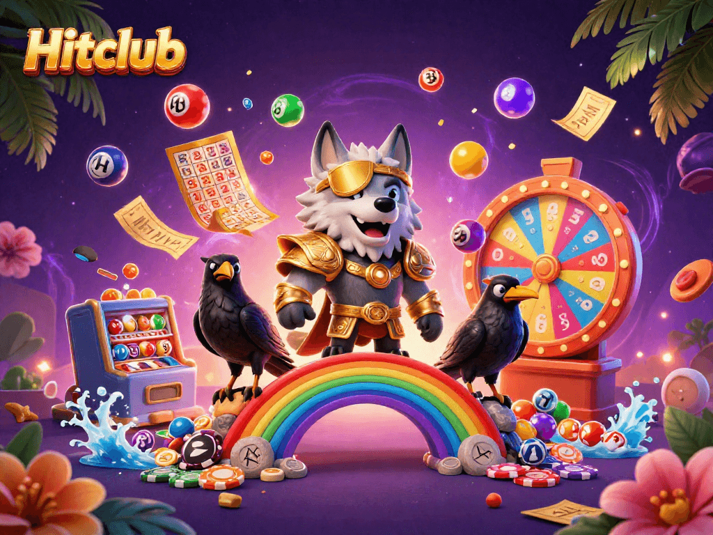 Hitclub offers a vibrant gaming experience featuring dynamic lottery elements and Norse mythology characters.