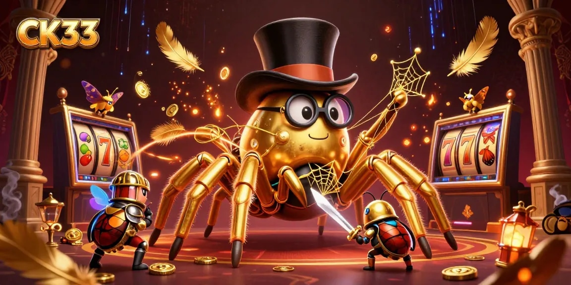 Experience the thrill of CK33 with vibrant slots and engaging characters in a rich casino atmosphere.