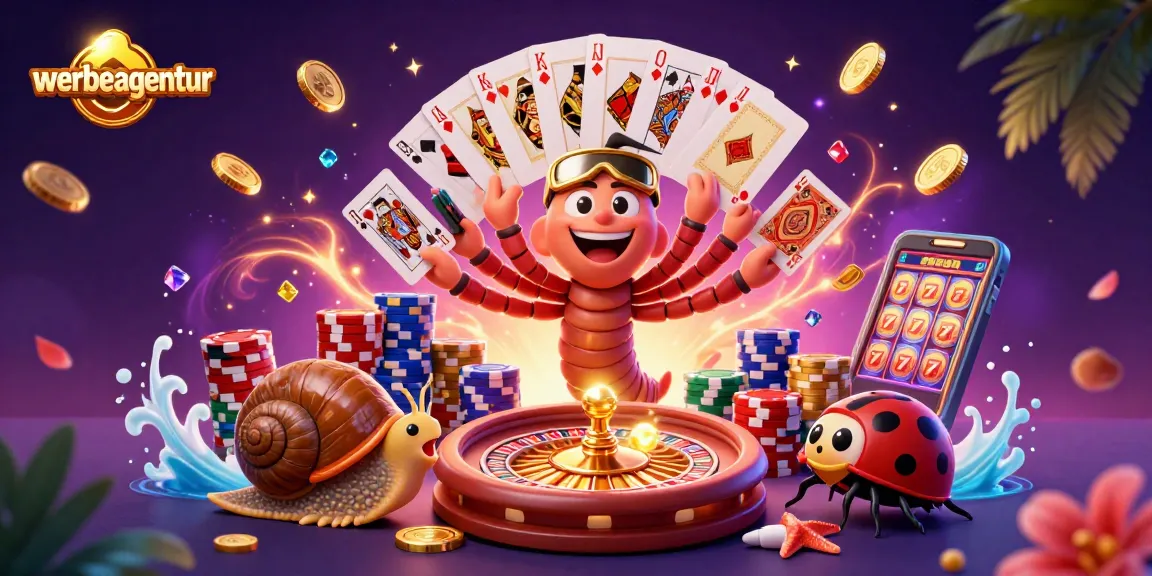 Spin the roulette wheel at werbeagentur for thrilling casino action with colorful chips and gold coins.
