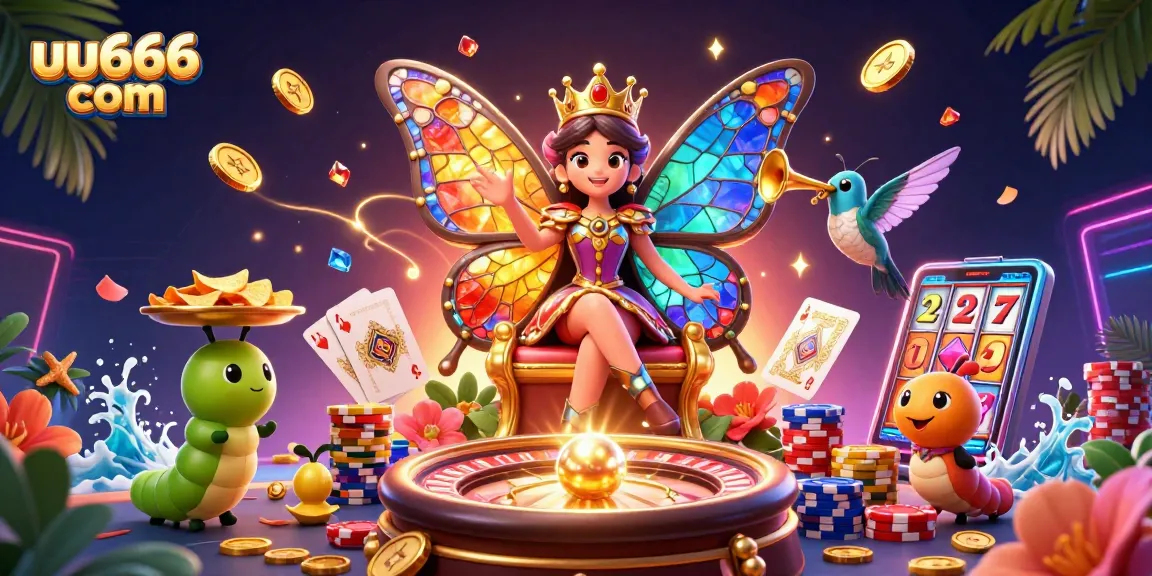 Experience winning moments with uu666 com in this vibrant, detailed casino scene.