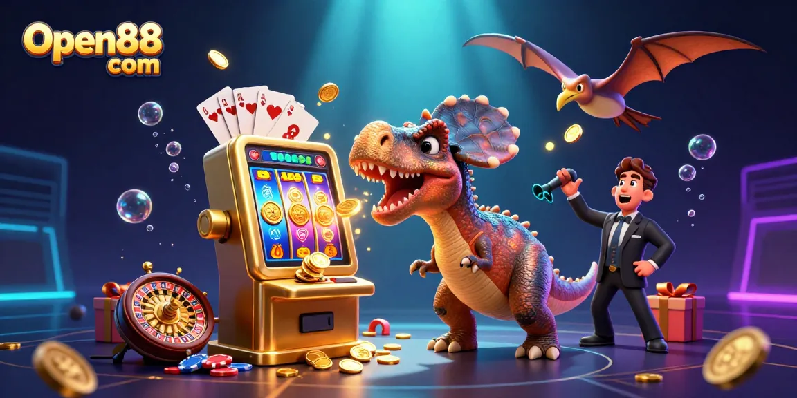 Experience thrilling big wins with Open88 com jackpot, vibrant characters and dynamic casino gaming elements in action.