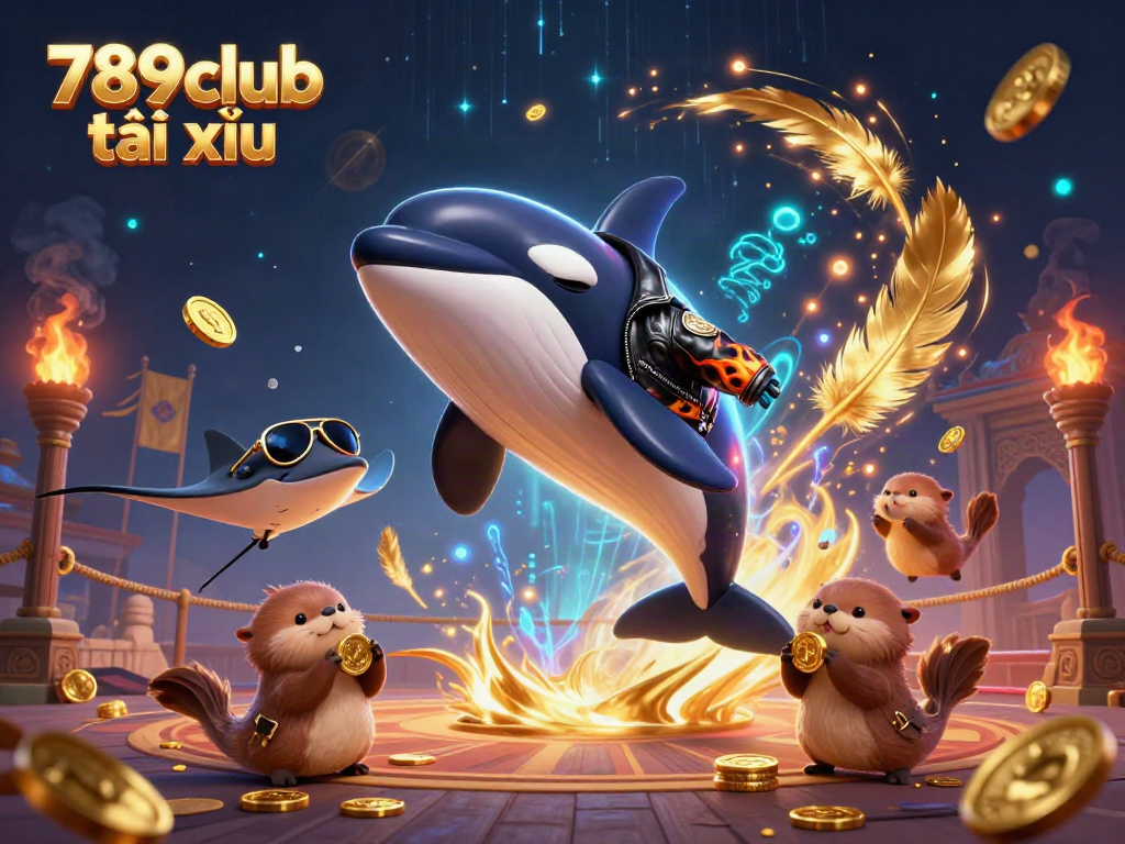 Witness the thrill of 789club tài xỉu, featuring engaging characters and dynamic casino elements in action.