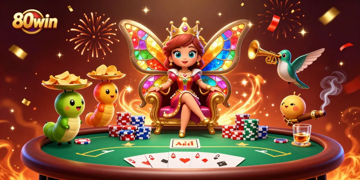 Play at 80win for thrilling poker games with a vibrant carnival atmosphere.