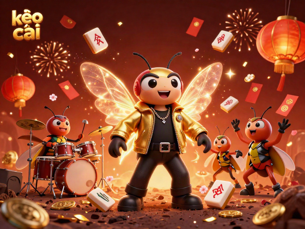 Experience powerful betting strategies with kèo nhà cái amid a vibrant 3D celebration scene.