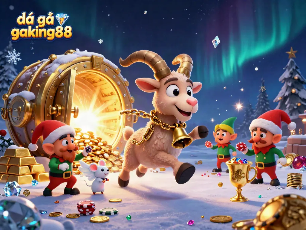 Experience the excitement of đá gà thomo gaking88 in this vibrant 3D casino illustration.