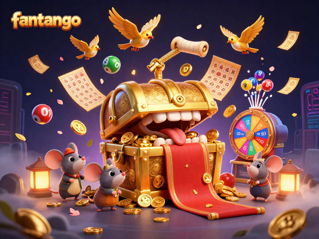 Engage in the fantango casino adventure, capturing the thrill of winning with colorful lottery elements.
