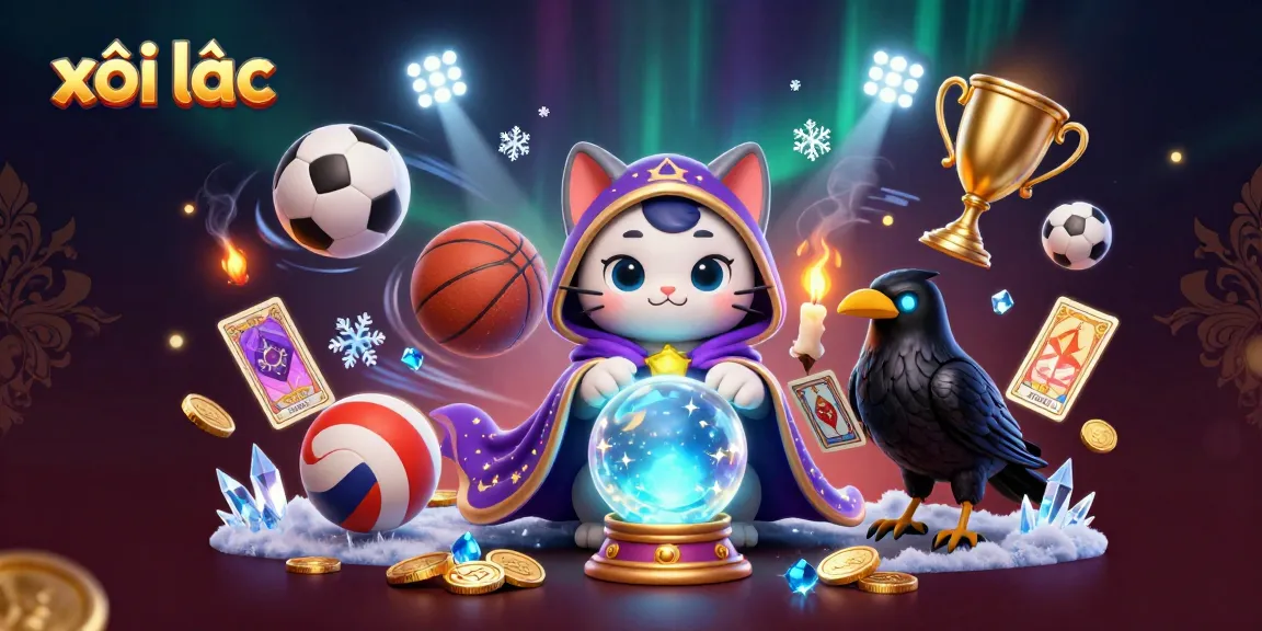 Experience the thrill of betting as xôi lạc brings fortune with mystic symbols and sports elements.
