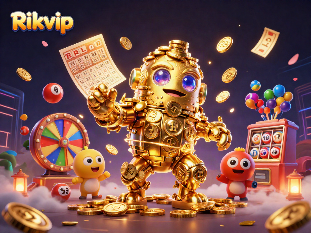 Engage with Rikvip's exciting gaming universe featuring dynamic lottery and casino elements.