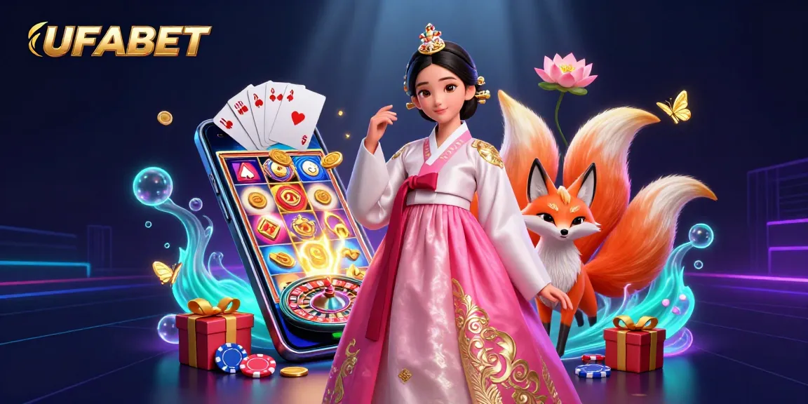 Engage with UFABET's vibrant Asian-themed casino experience featuring a lucky fox and premium games.