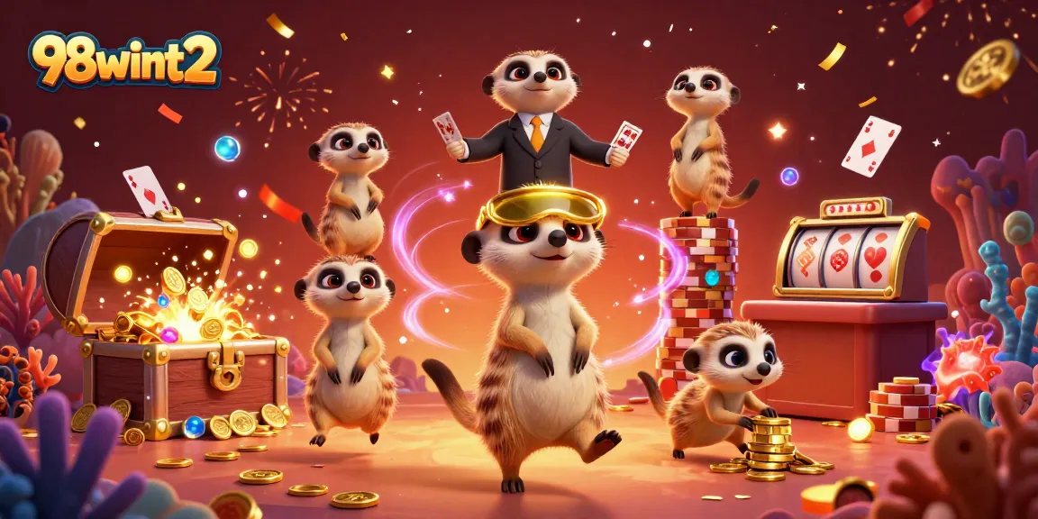 Watch the meerkats manage the exciting 98wint2 casino with dazzling treasures and colorful gameplay.