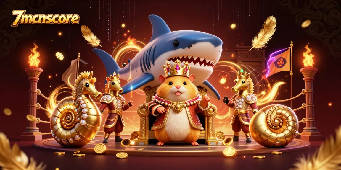 Engage in thrilling betting at 7mcnscore with iconic characters in a dynamic sports casino scene.