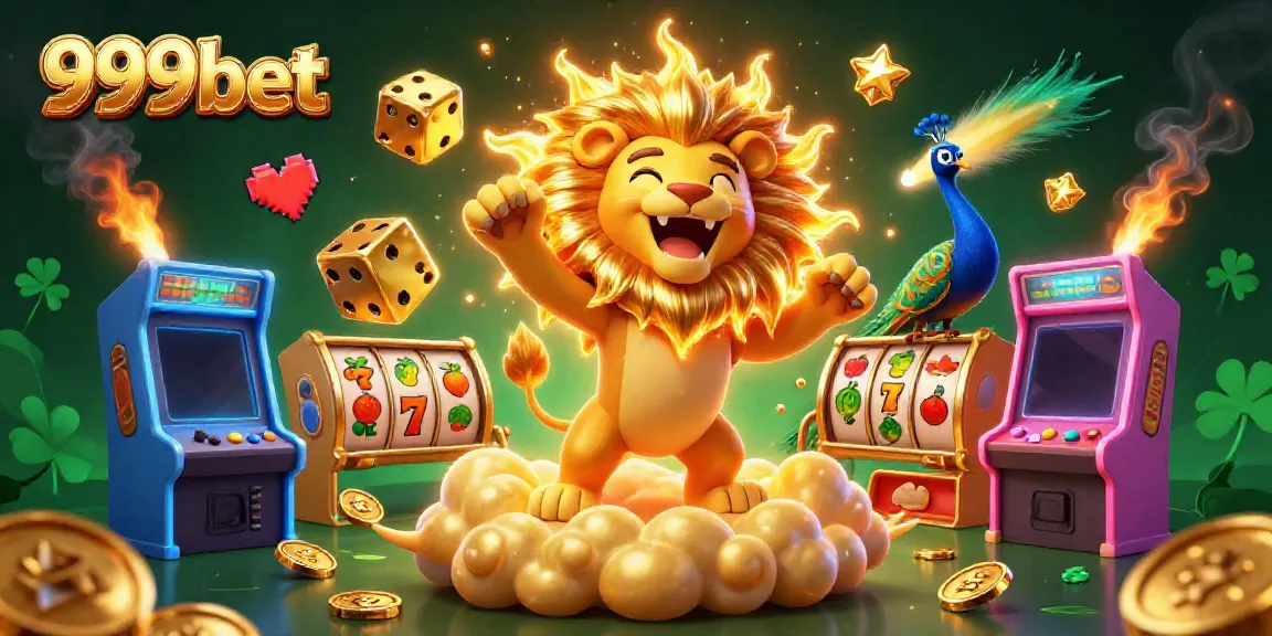 Engage in the thrilling world of 999bet with vibrant gaming elements and a dynamic casino atmosphere.