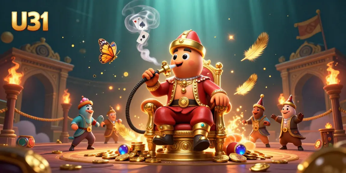 Experience the thrill of U31 casino with engaging poker symbols and vibrant game elements.