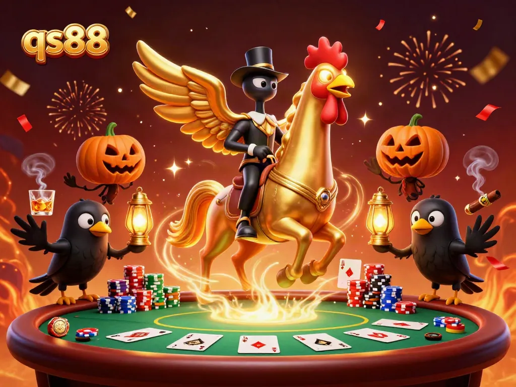Engage in thrilling casino action with qs88 at a vibrant poker scene.