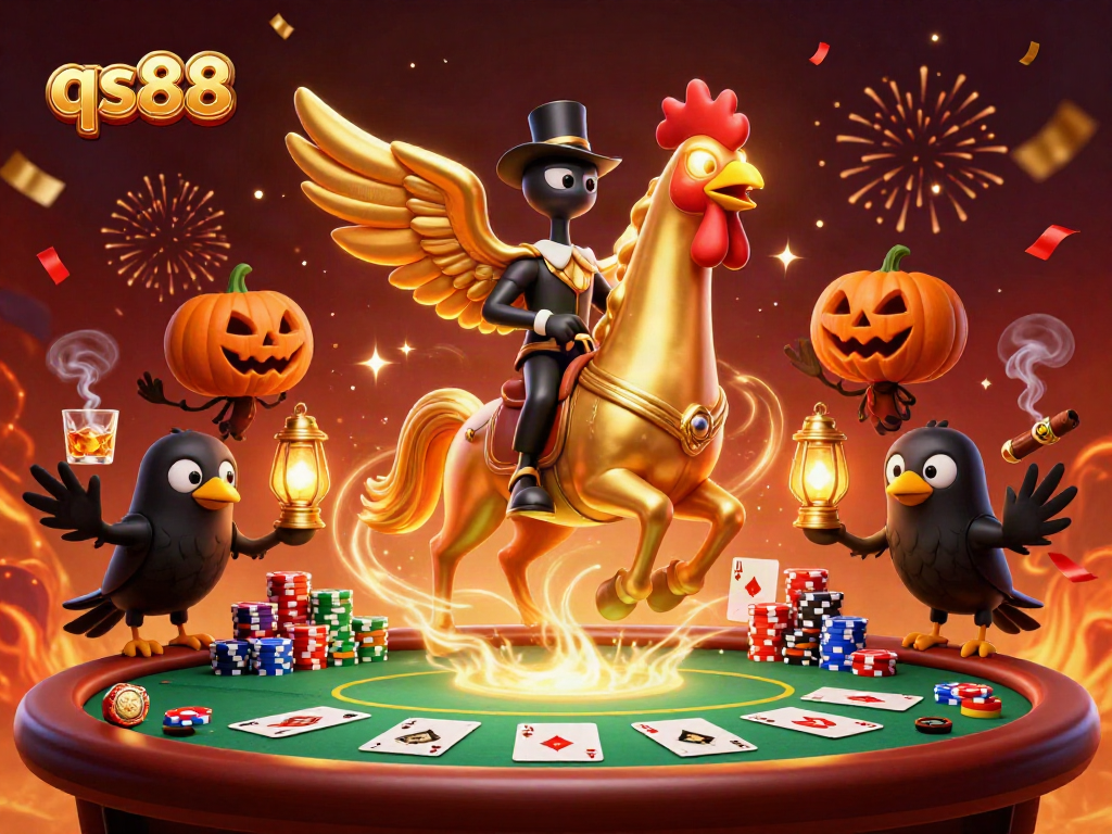 Engage in thrilling casino action with qs88 at a vibrant poker scene.