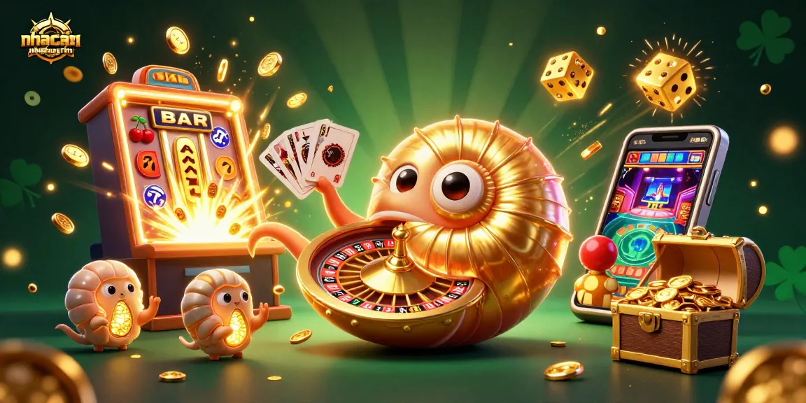 Engage with the thrilling world of nhacaiuytin showcasing vibrant casino elements and characters.