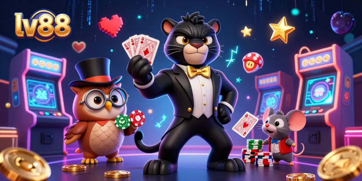 Experience winning play at lv88 with a stylish panther dealer, charming owl, and lucky mouse.