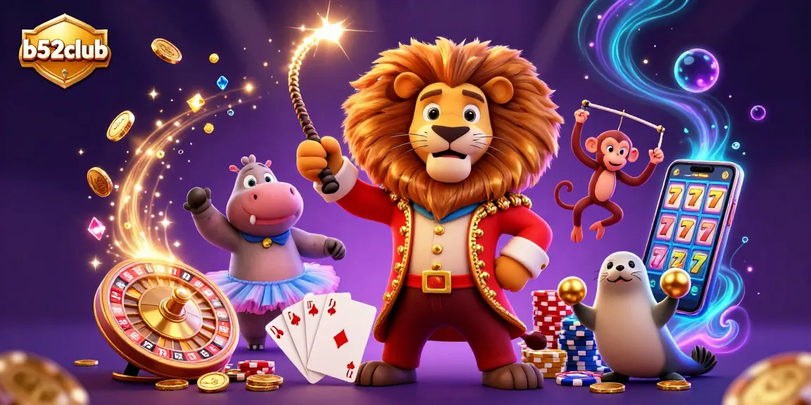 Join the excitement at b52club with vibrant 3D casino characters, riches, and thrilling gaming elements.