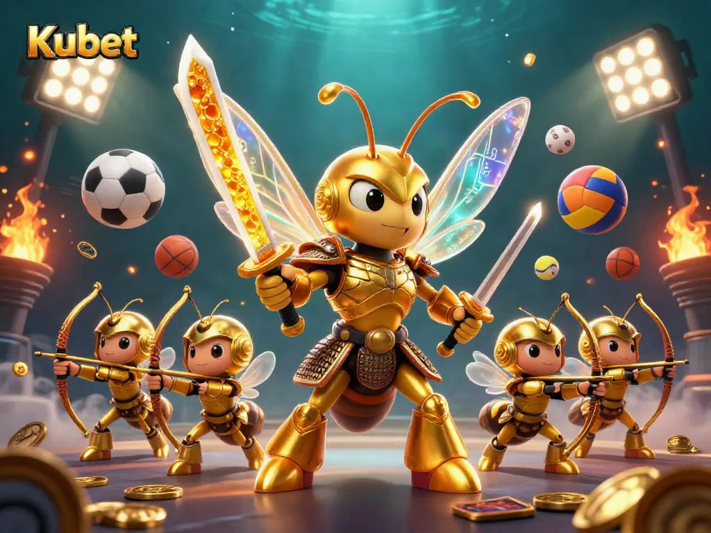 Experience the thrills of Kubet with vibrant casino elements and dynamic characters in action.