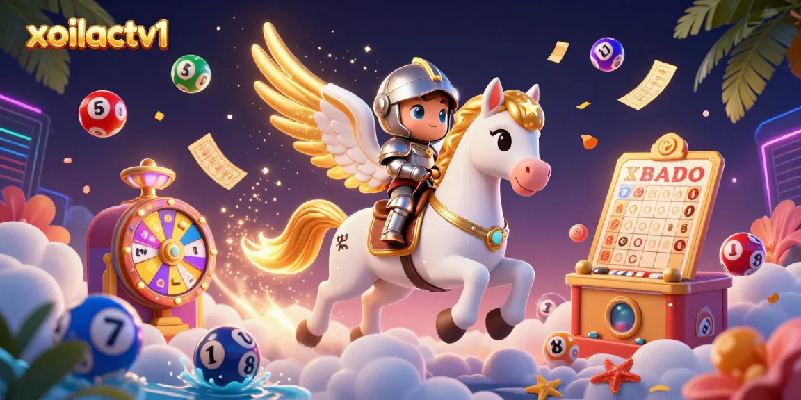 Win big with exciting games at xoilactv1 - vibrant lottery and prize elements in 3D