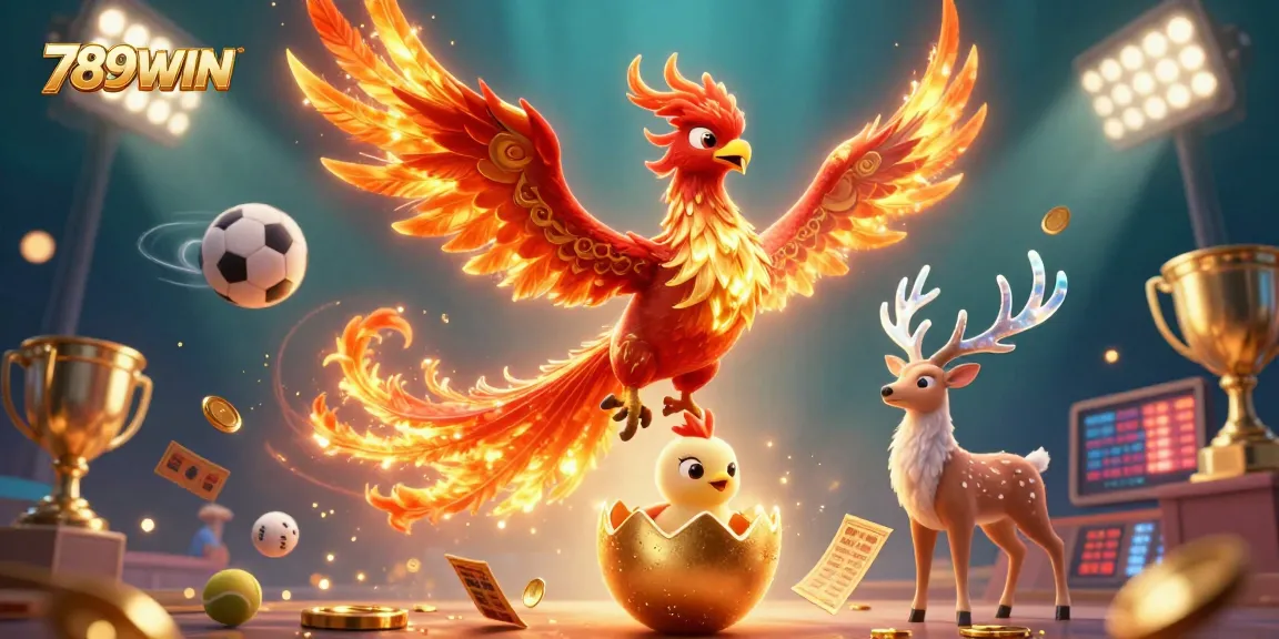 Experience thrilling gameplay at 789WIN with vibrant phoenix and mystical elements.