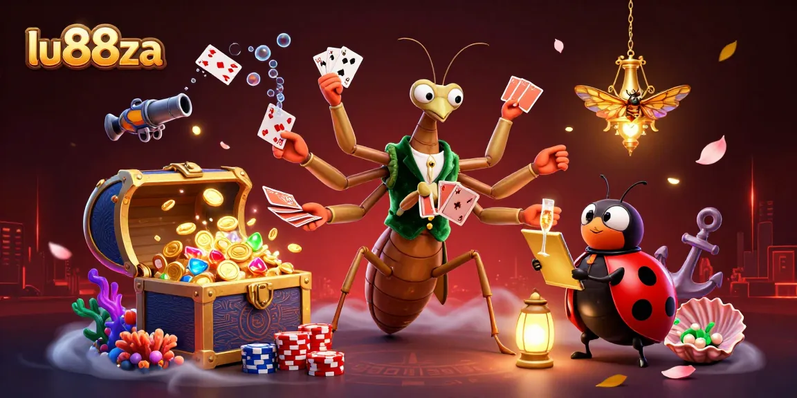 Experience the excitement of lu88za's dynamic casino atmosphere, featuring vibrant characters and games in a colorful 3D world.