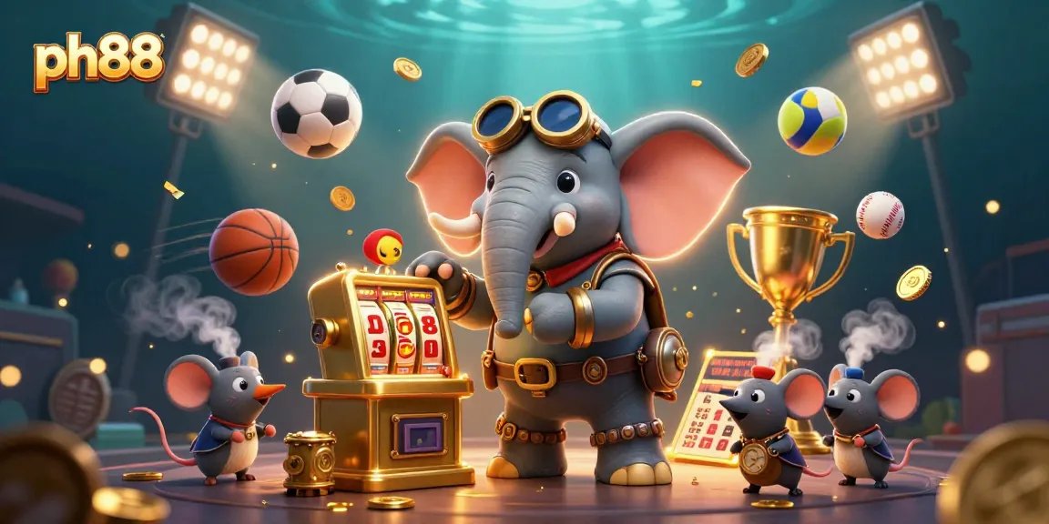 Experience thrilling gameplay at ph88 with a dynamic betting scene featuring 3D characters and sports elements.