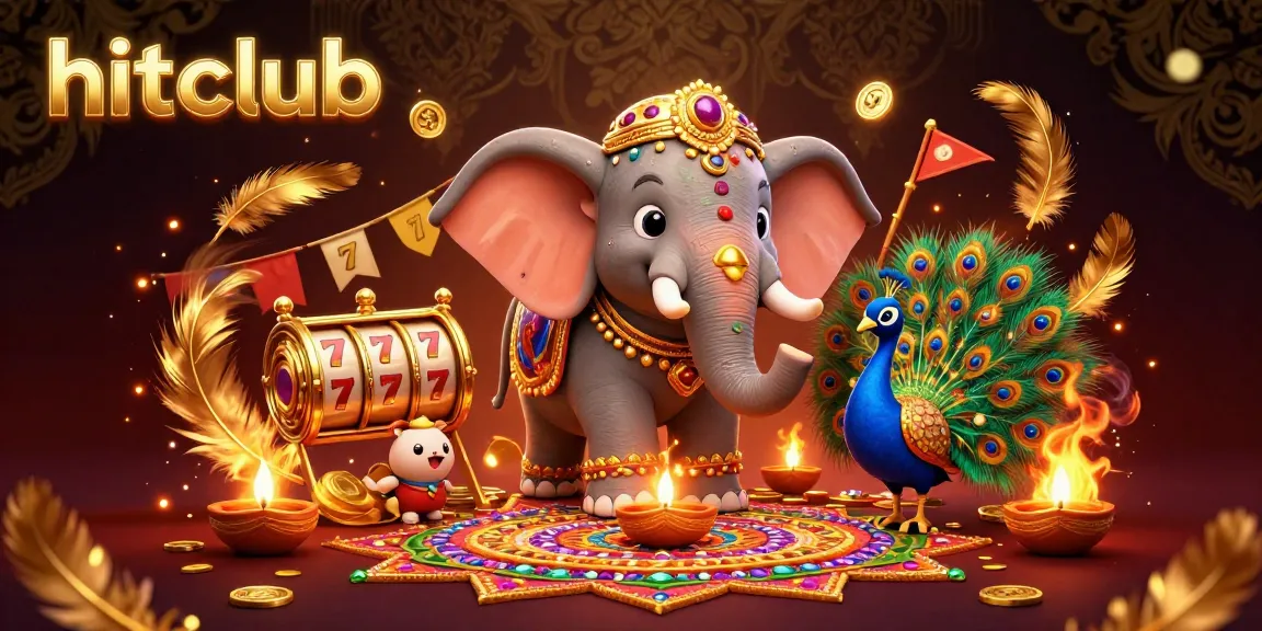 Experience winning thrills at hitclub with vibrant 3D slots and casino imagery.