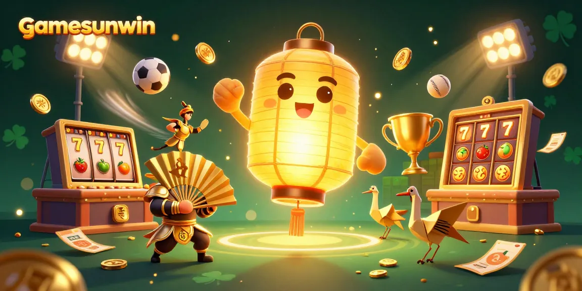 Experience thrilling wins at gamesunwin with this exciting illustration of a vibrant casino scene.