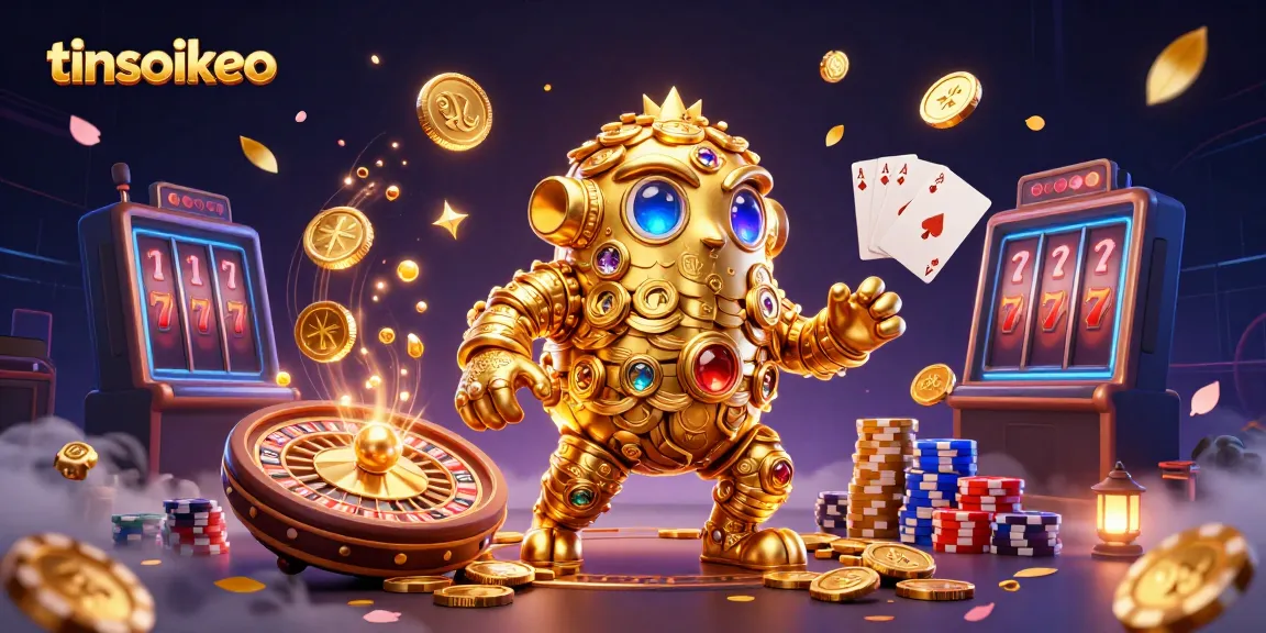 Bettors analyze various odds on tinsoikeo, with a golden golem amidst casino elements