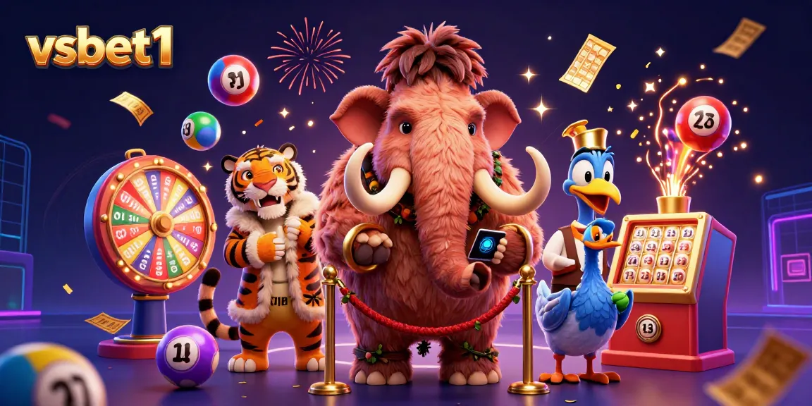 Experience excitement with vsbet1's vibrant casino scene featuring dynamic games and characters.