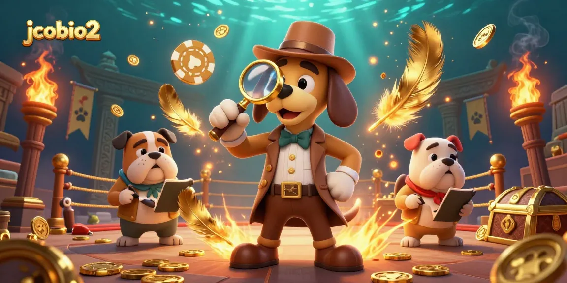 Engage with jcobio2's thrilling gambling adventure featuring animated characters in a mystical casino.