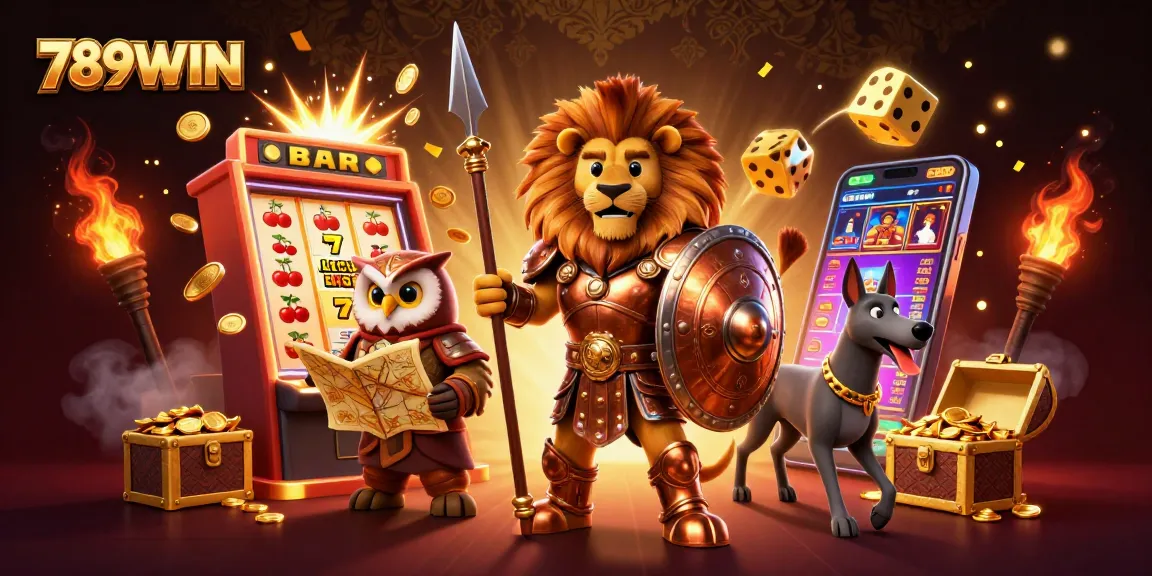 Experience thrilling gameplay at 789WIN with a dynamic casino scene bursting with excitement and jackpots.