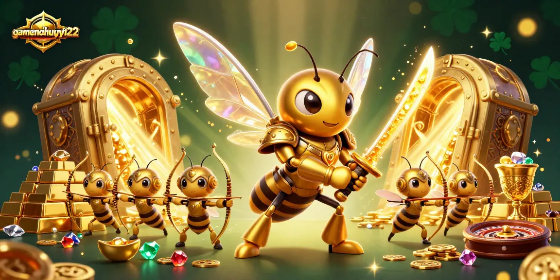 Engage in thrilling Pai Gow gameplay at gamenohuuytin22 with golden treasures and festive characters.