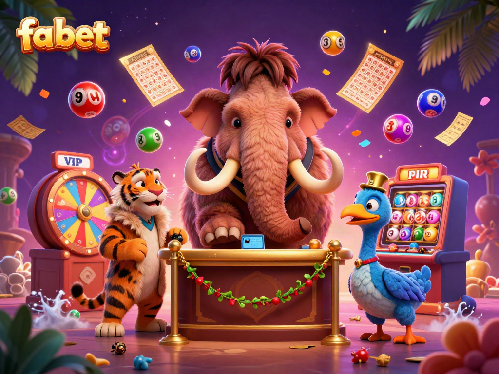 Experience the exciting world of fa bet with colorful carnival elements in this vibrant casino illustration.