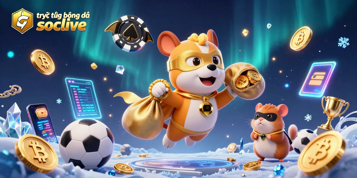 Experience trực tiếp bóng đá socolive with a colorful 3D illustration, showcasing sports balls and engaging elements.