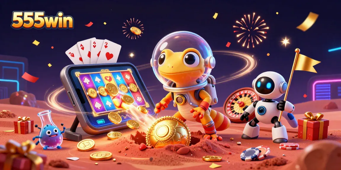 Experience the thrill of winning with 555win at a golden Martian casino!